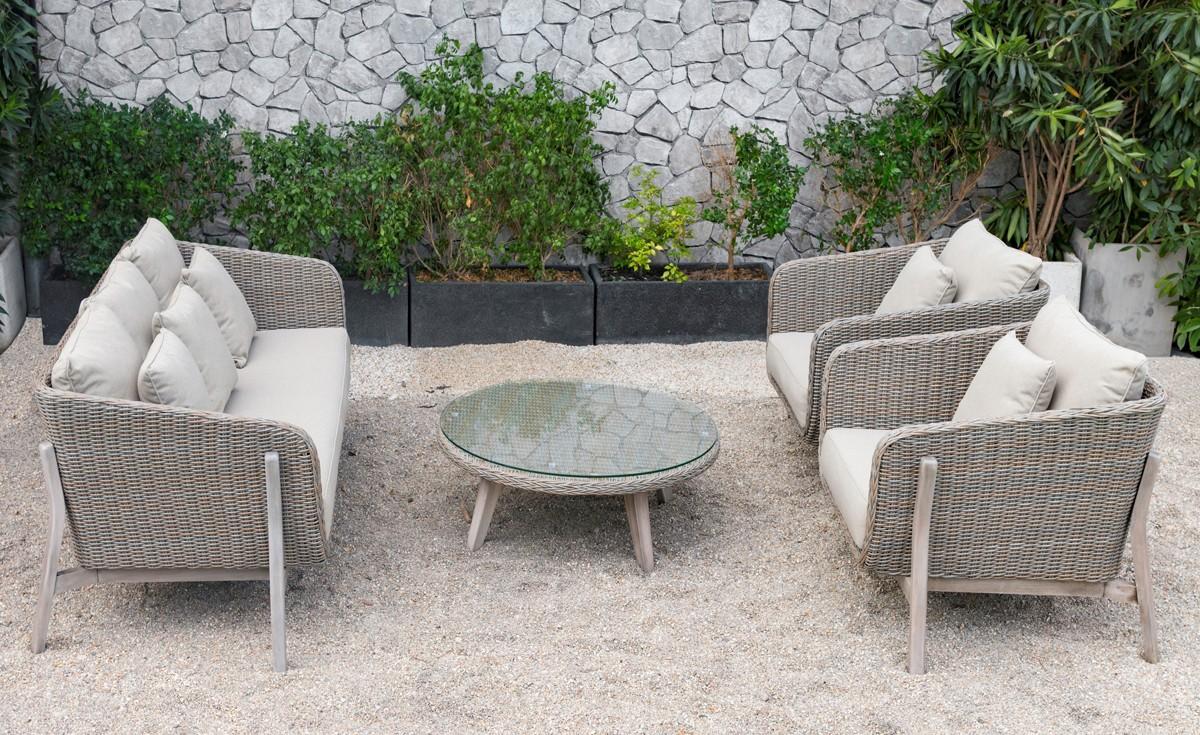 

    
VIG Furniture Renava Carillo Outdoor Outdoor Conversation Set Gray VGATRASF-148-Set-4
