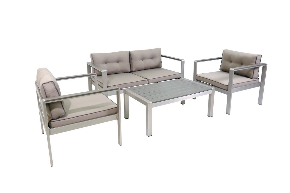 

    
Outdoor Grey Weatherproof Fabric Sofa Set 4 Pcs VIG Renava Baja Modern

