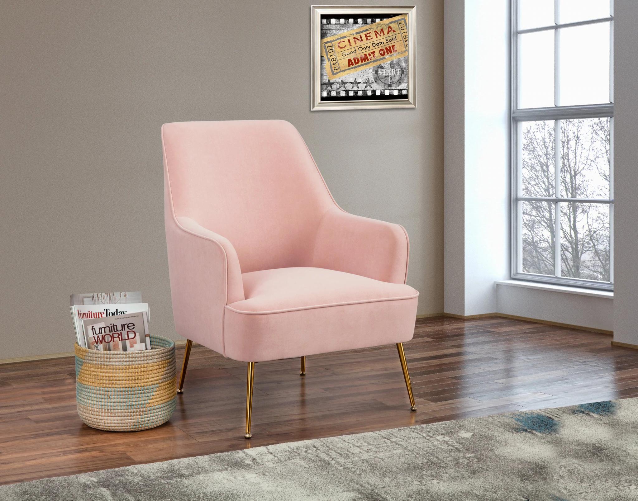 

    
Pink Fabric Leisure Chair Set 2Pcs REBECCA ALPINE Contemporary Modern
