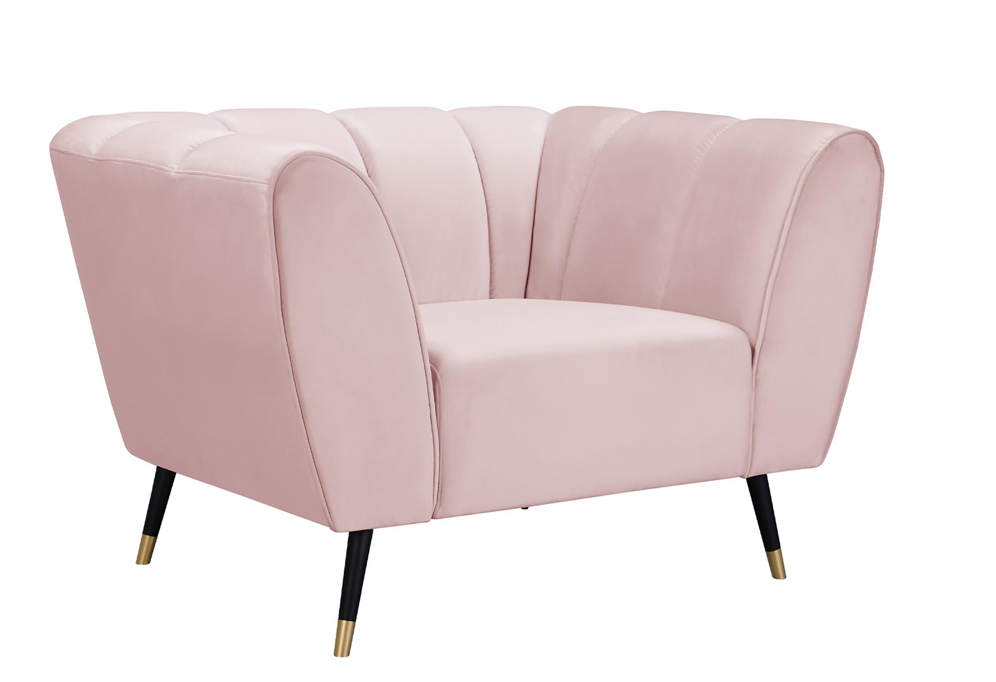 Contemporary, Modern Arm Chair BEAUMONT 626Pink-C 626Pink-C in Pink Velvet