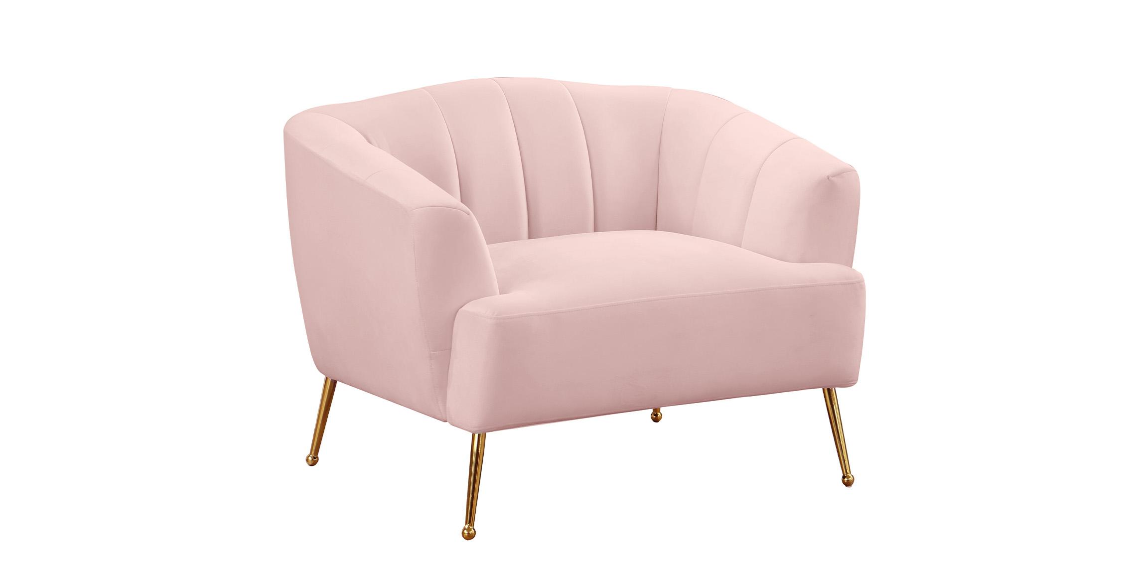 Contemporary, Modern Arm Chair TORI 657Pink-C 657Pink-C in Pink Velvet