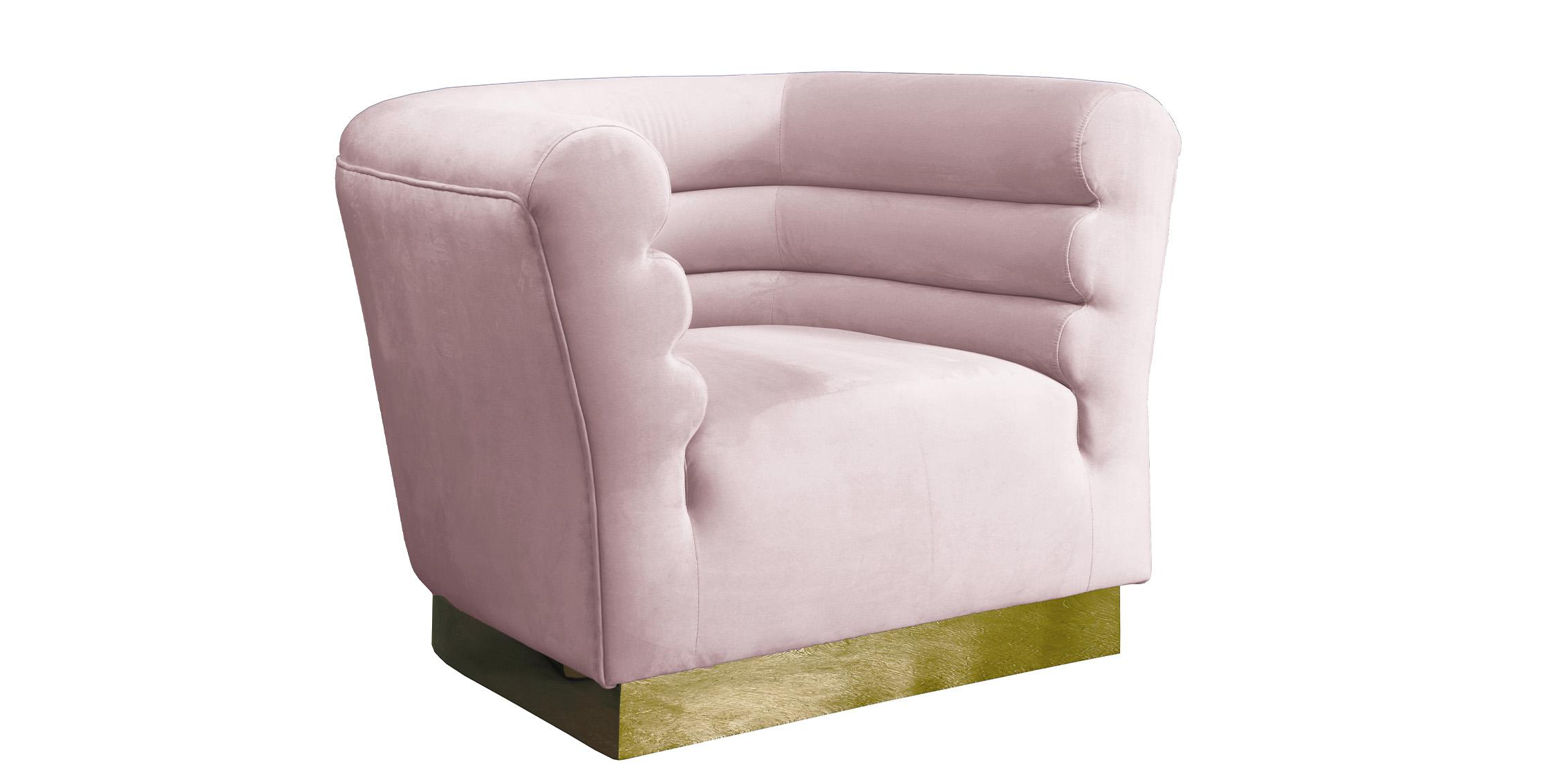 Contemporary, Modern Arm Chair BELLINI 669Pink-C 669Pink-C in Pink Velvet