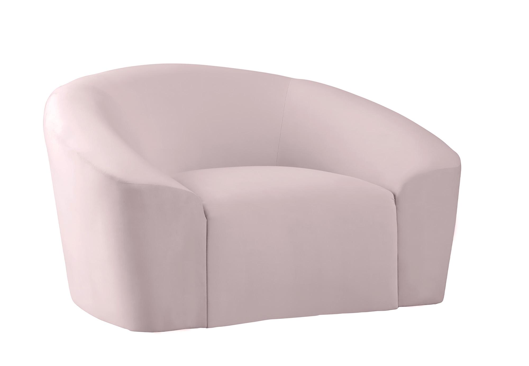 Contemporary, Modern Arm Chair RILEY 610Pink-C 610Pink-C in Pink Velvet