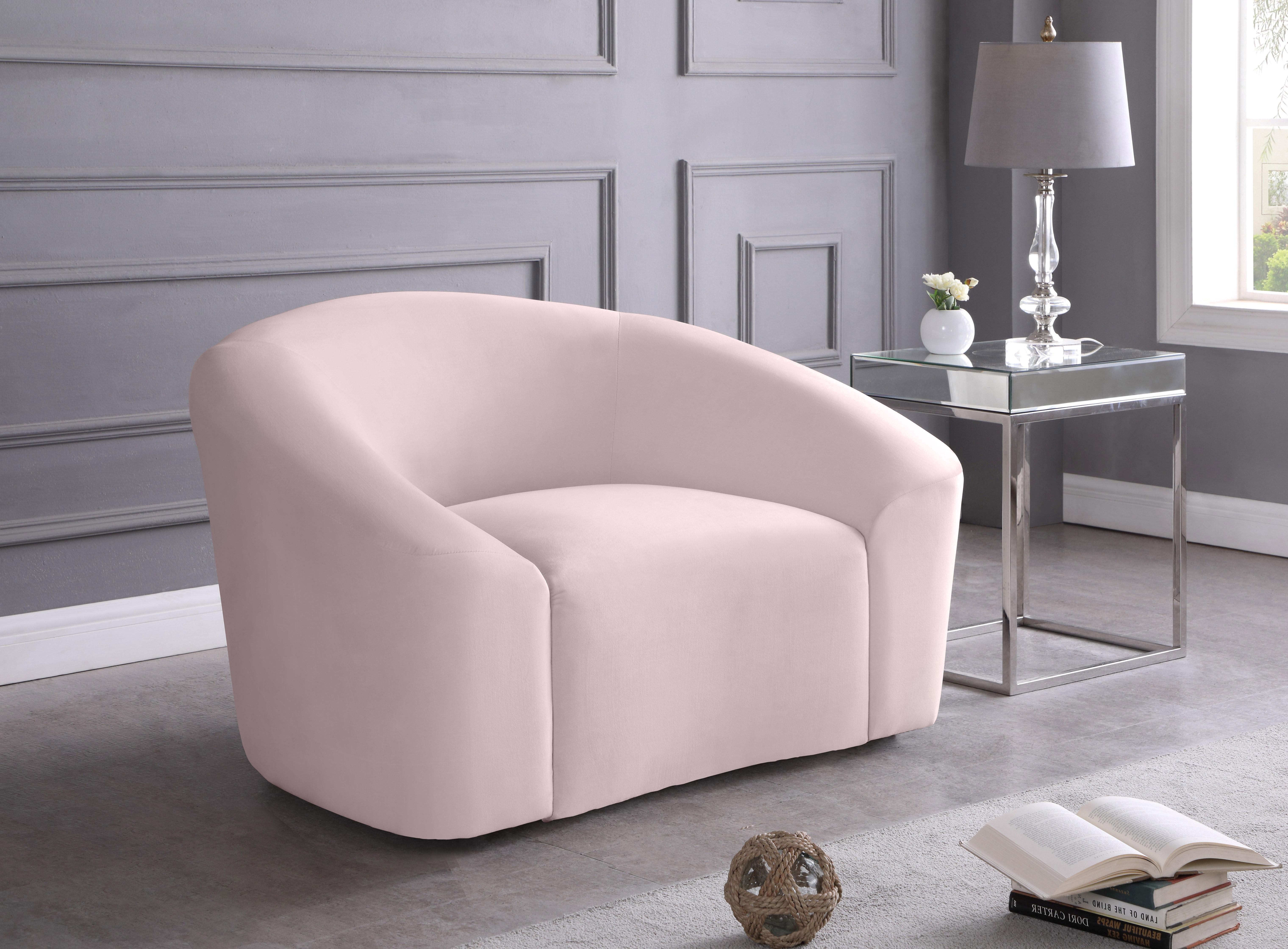 

        
Meridian Furniture RILEY 610Pink-C-Set-2 Arm Chair Set Pink Velvet 704831408928
