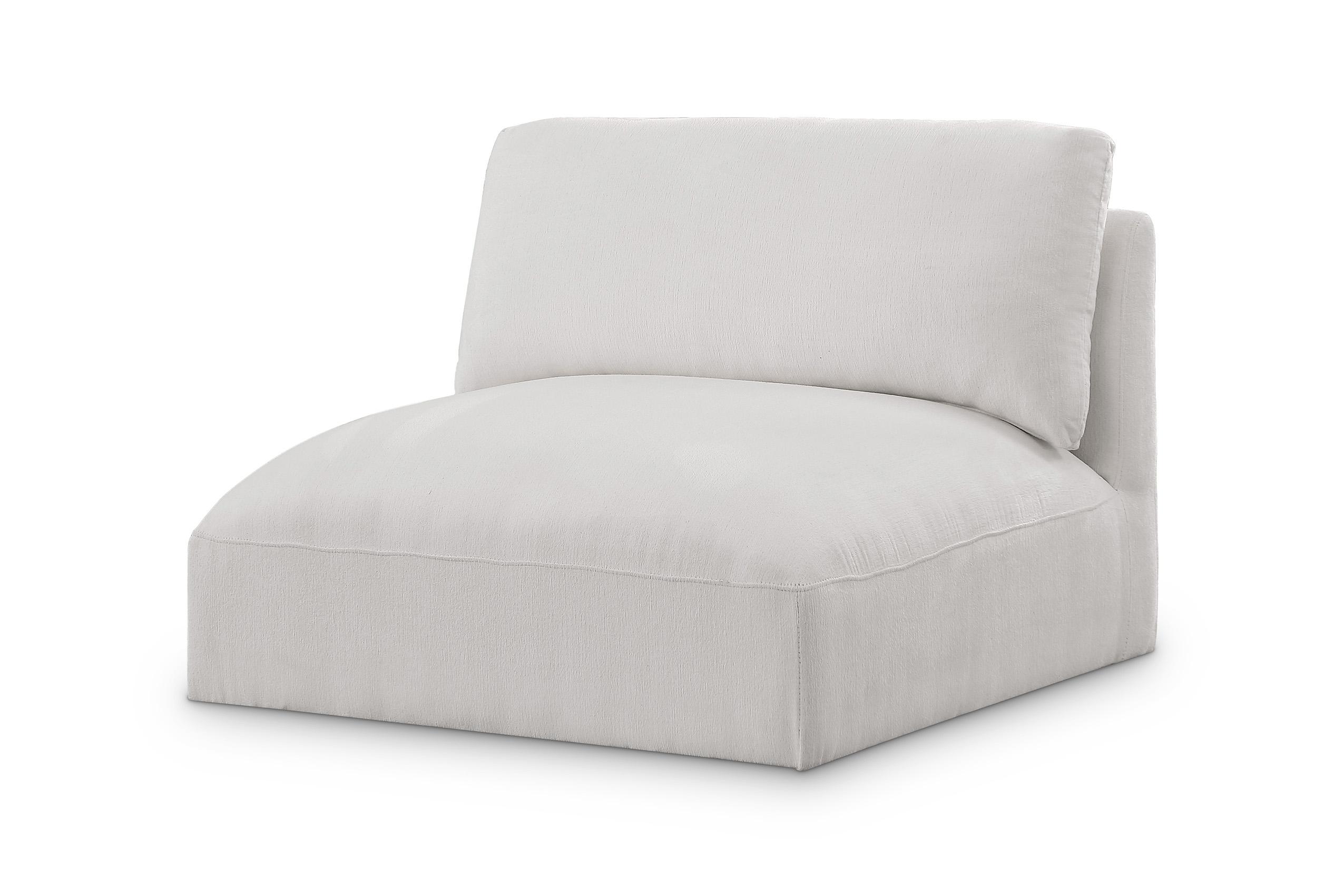 Contemporary, Modern Modular Chair EASE 696Cream-Armless 696Cream-Armless in Cream Fabric