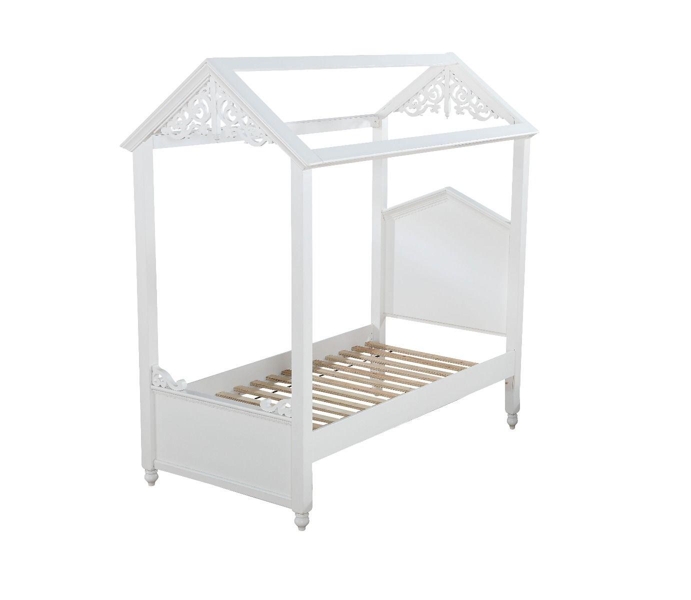 Simple, Cottage Twin bed Rapunzel 37350T in White 