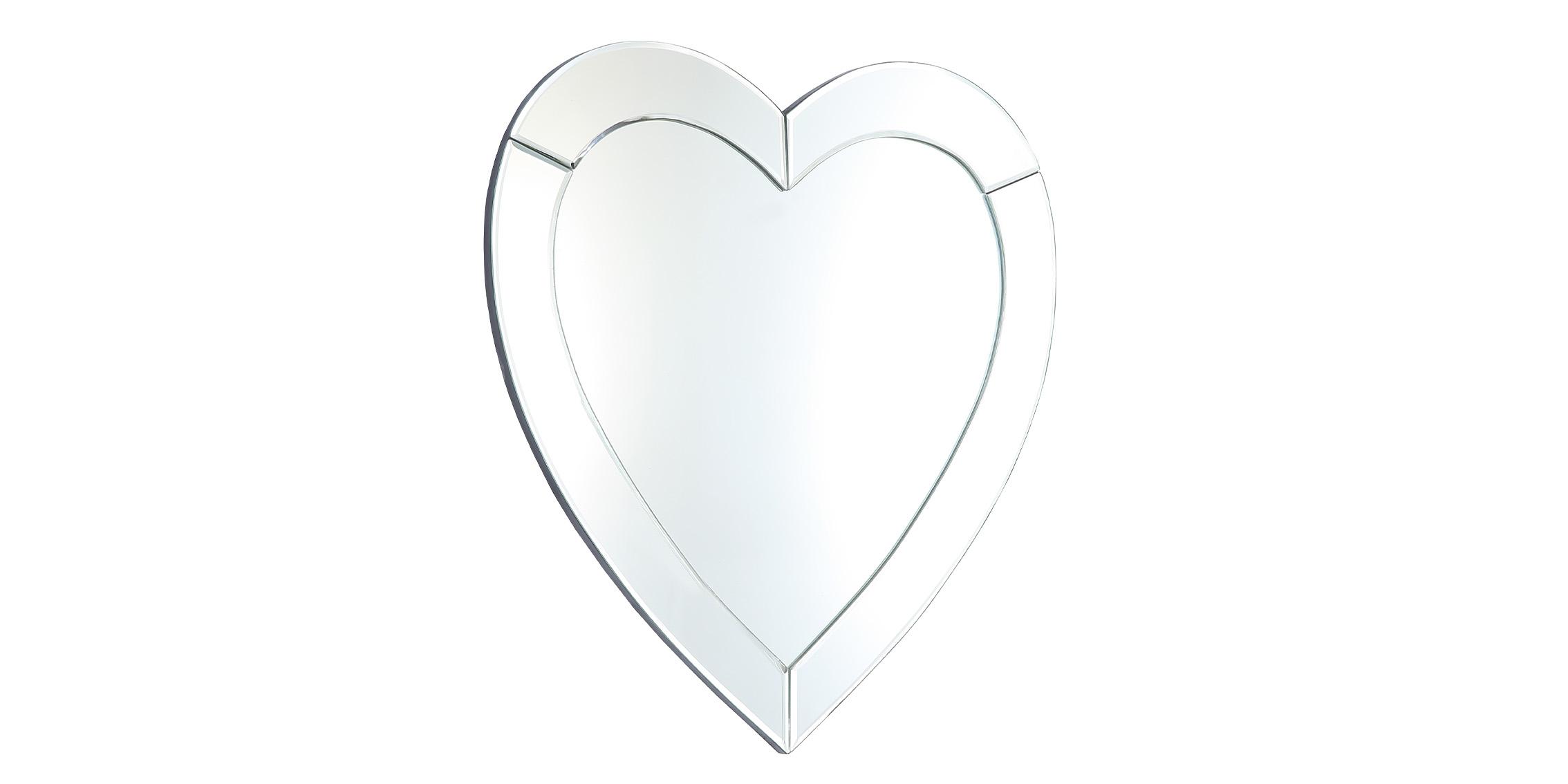Contemporary, Modern Mirror HEART 423-M 423-M in Silver 
