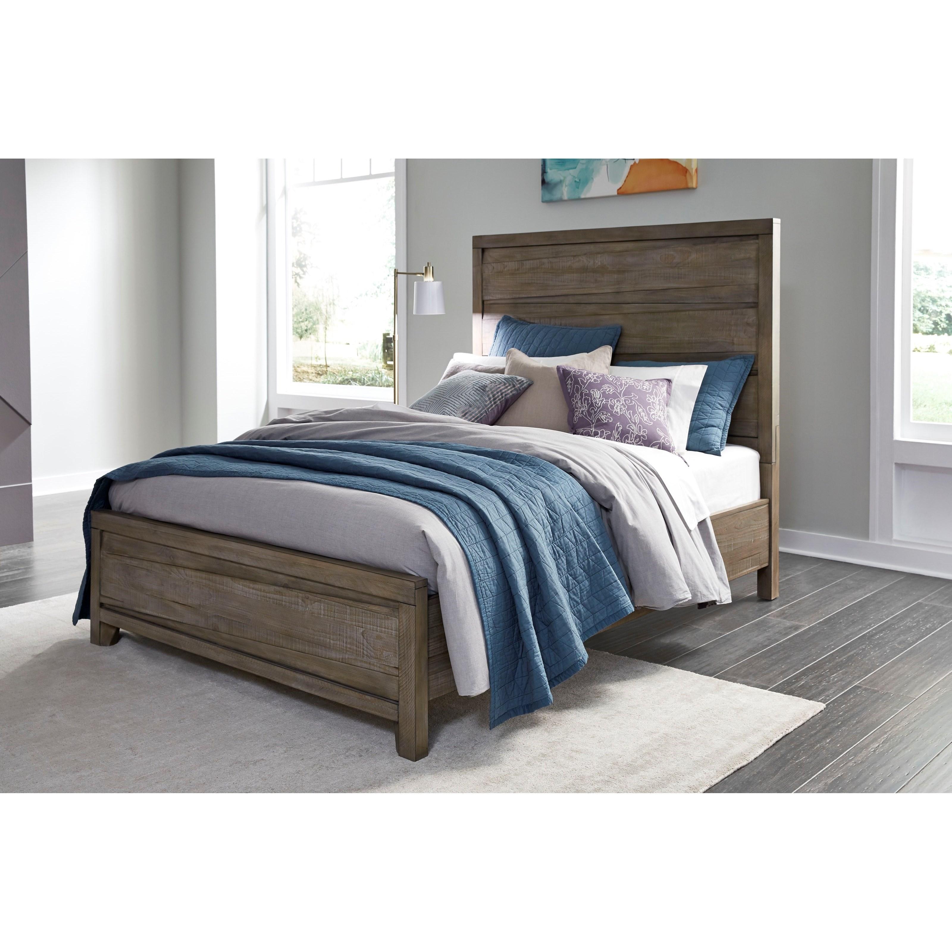 

    
Rustic Style Sahara Tan Finish Panel Full Bed HEARST by Modus Furniture
