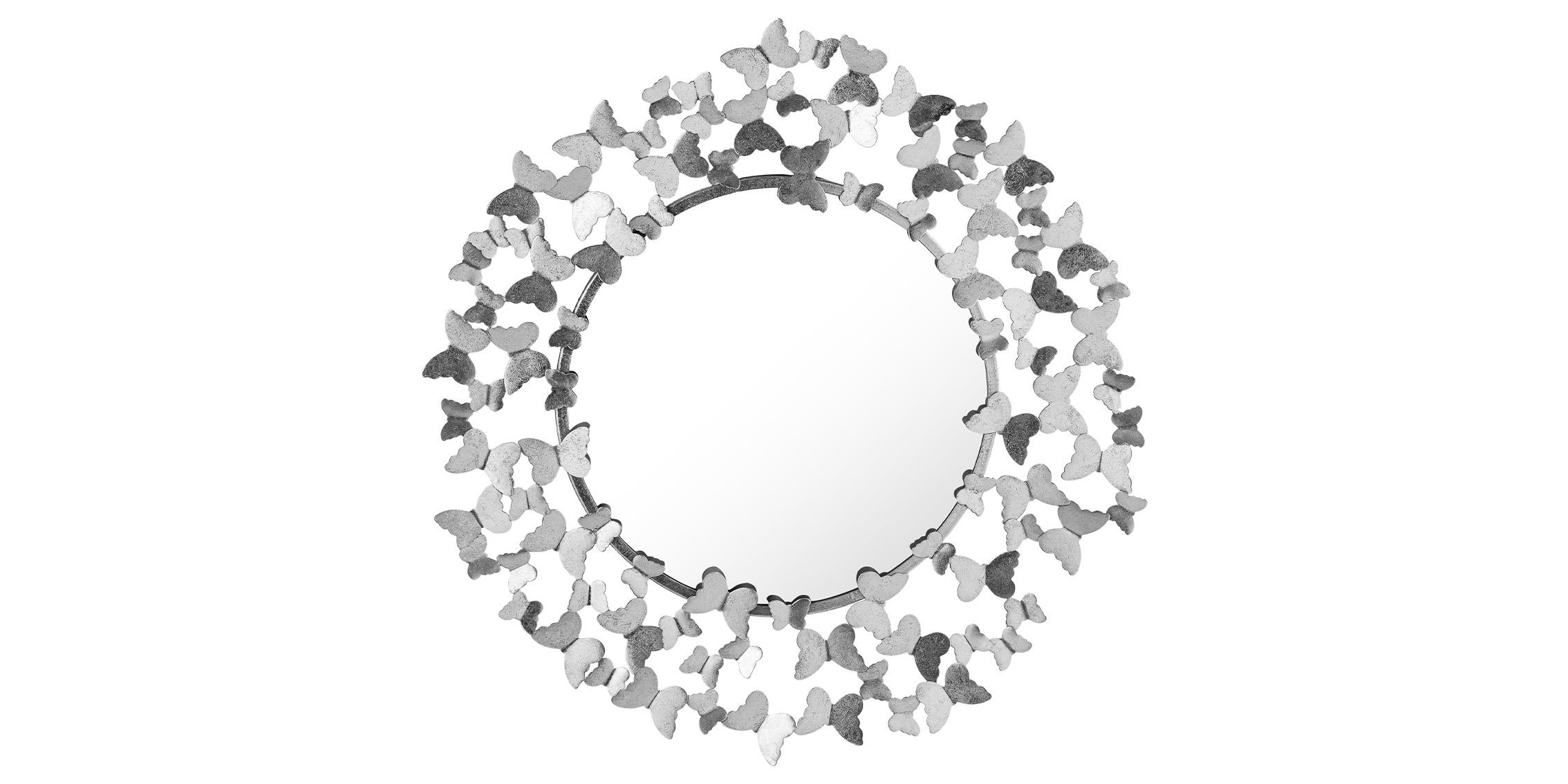 Contemporary, Modern Mirror BUTTERFLY 471-M 471-M in Silver 