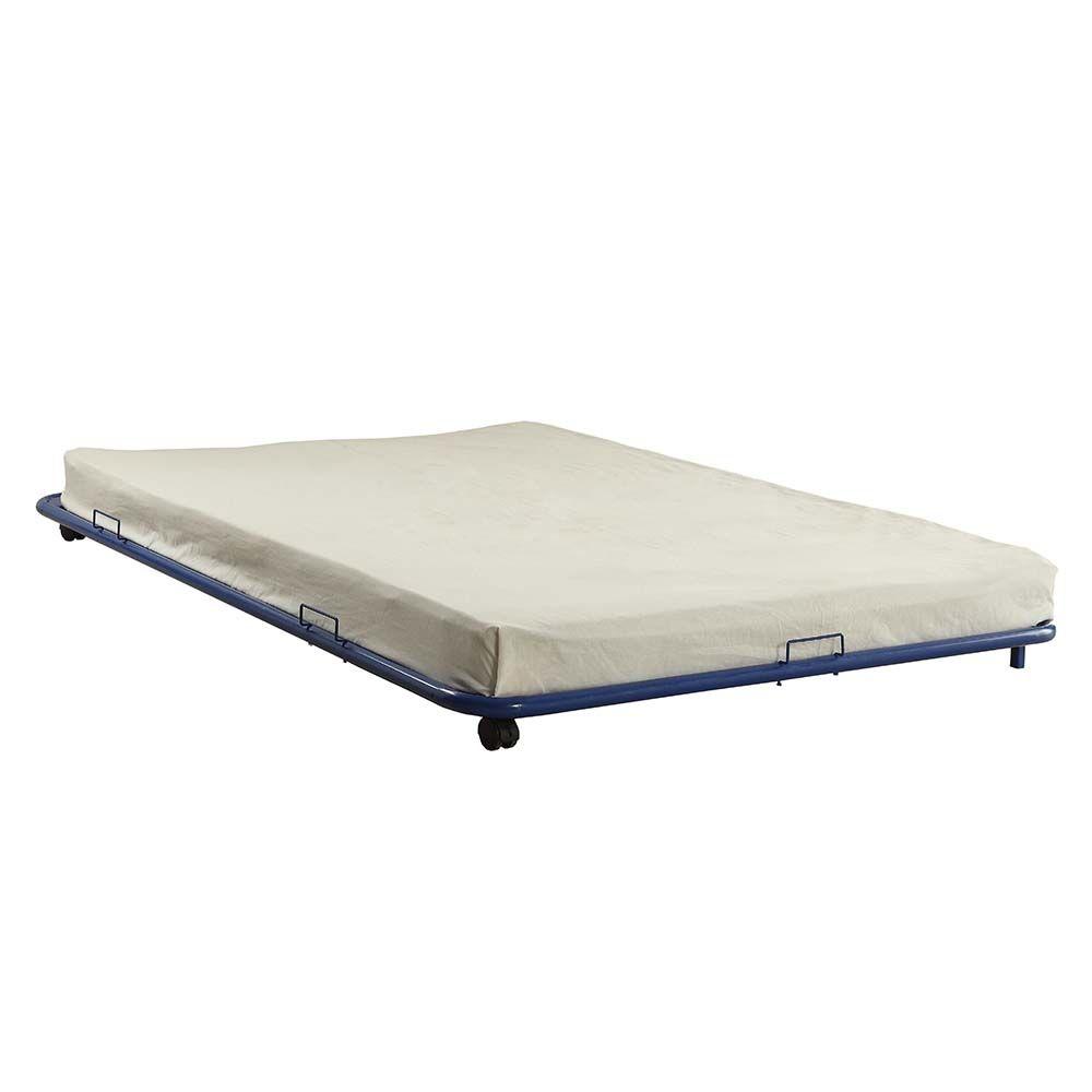 

    
Simple Blue Metal Twin Trundle by Acme Cailyn 30463BU
