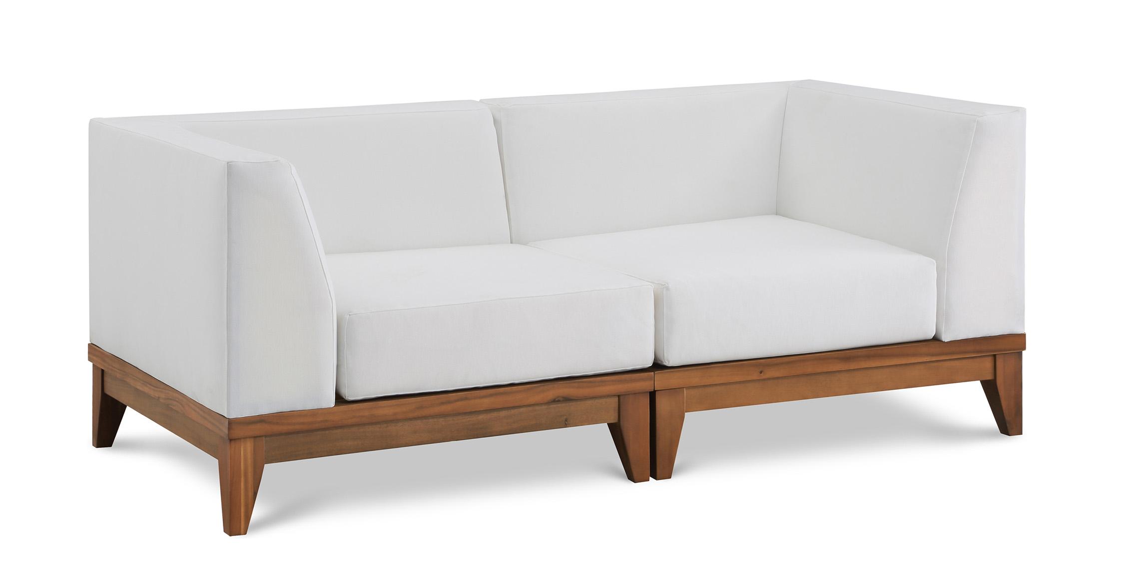 

    
Solid Acacia Outdoor Patio Modular Sofa RIO 389White-S62 Meridian Modern
