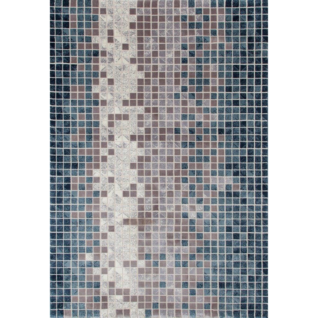 Contemporary Area Rug Toledo Mosaic OJIS00260646 in Aqua 