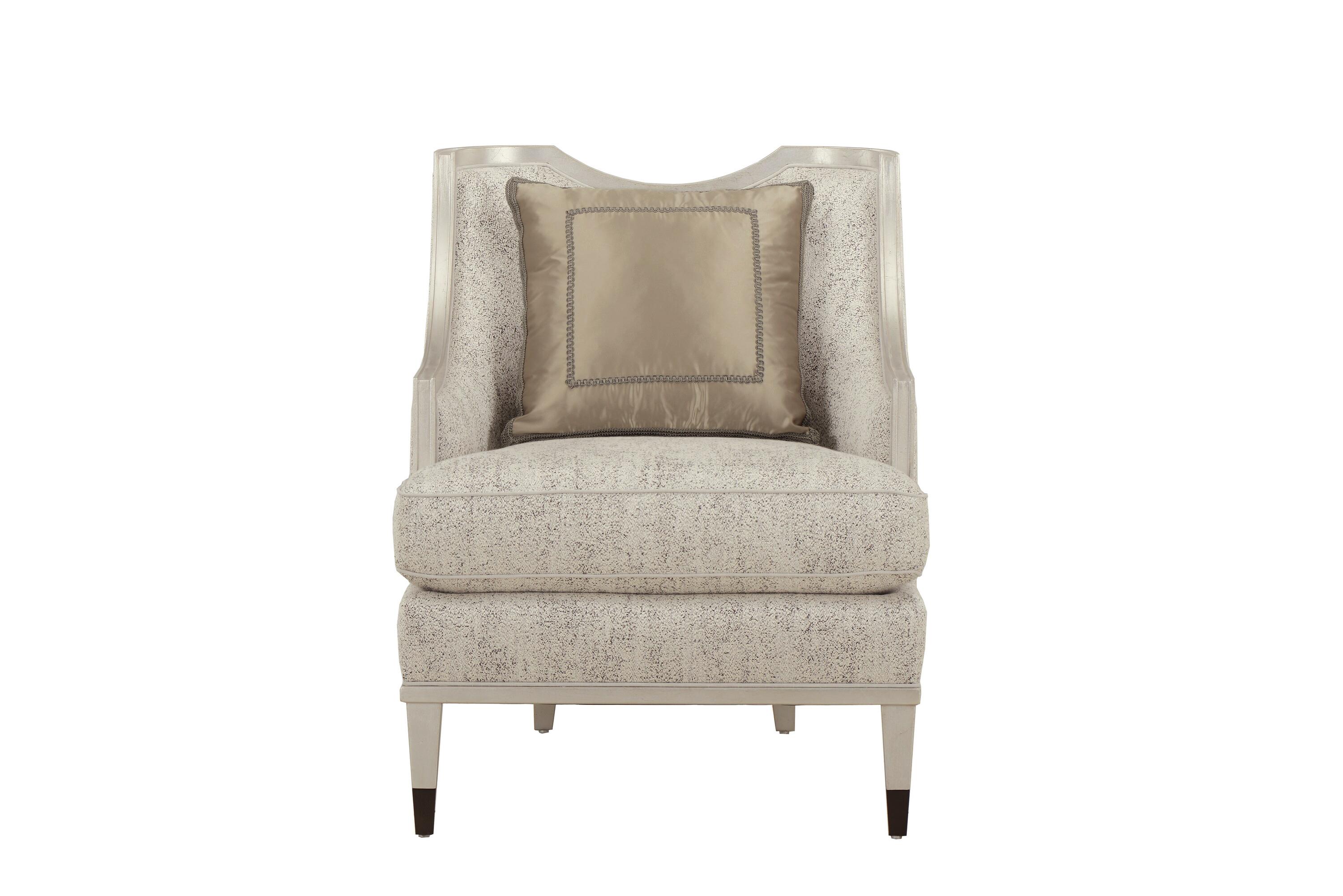 Classic, Traditional Accent Chair Harper 161523-7127AA in Gray Fabric