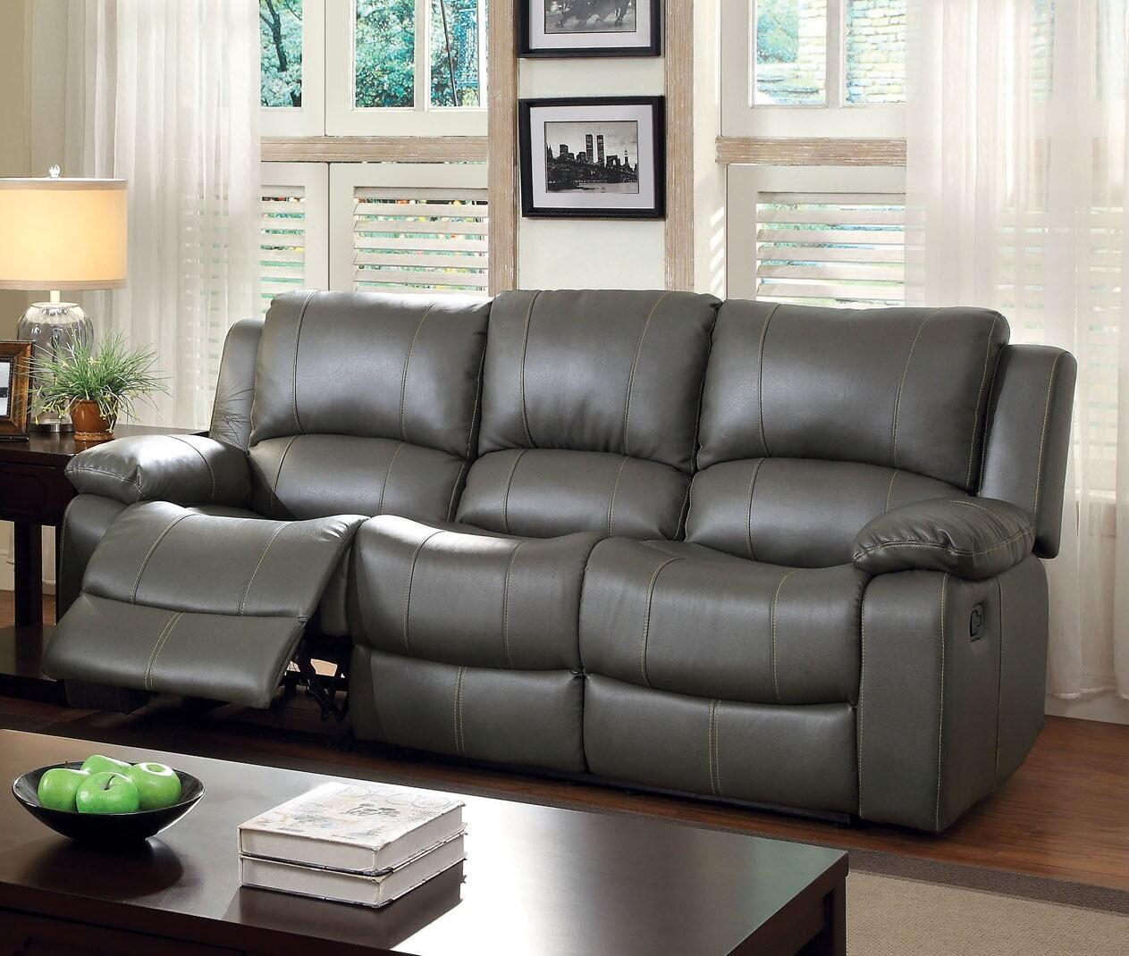 

    
Furniture of America CM6326-2PC Sarles Recliner Sofa and Loveseat Gray CM6326-2PC
