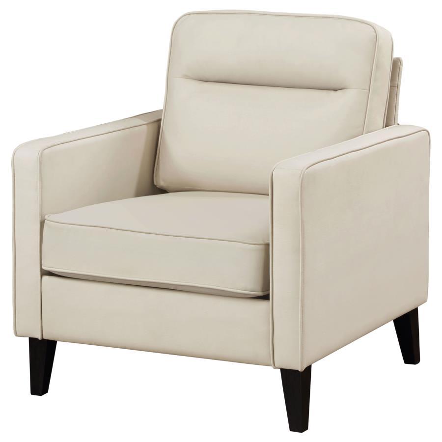 Transitional Chair Jonah Chair 509653-C 509653-C in Ivory Polyester