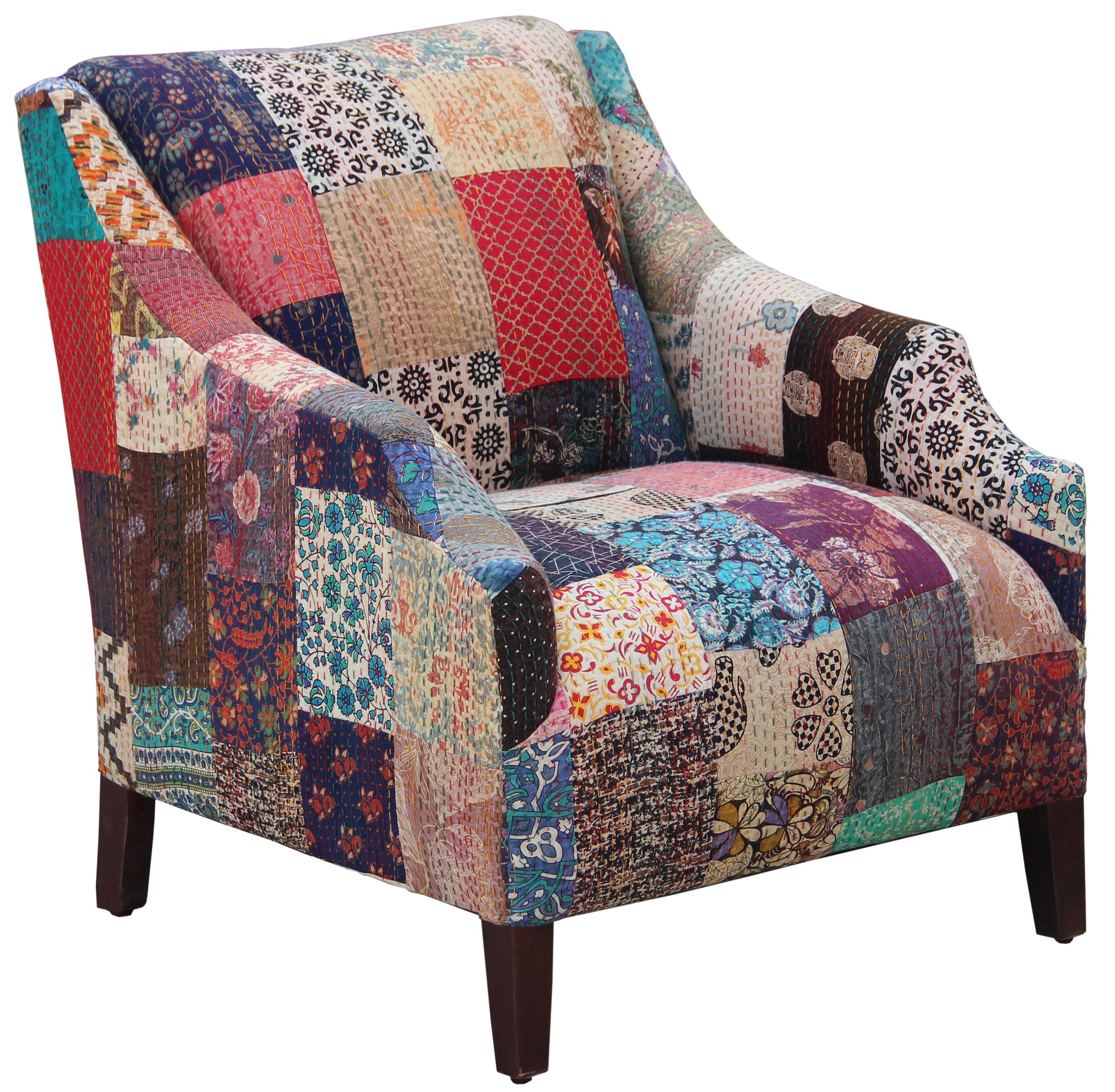 Transitional Chair CAC-5292 Cadence CAC-5292 in Multi-Color Patterned Cotton