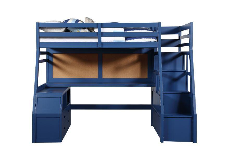 

    
Acme Furniture Jason II Loft Bed Navy blue 37455
