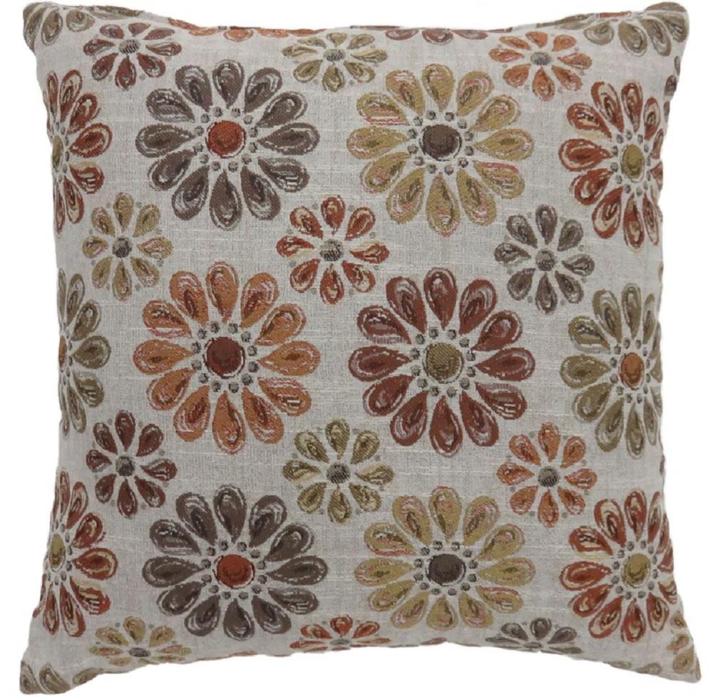 Transitional Throw Pillow PL6024OR-S Kyra PL6024OR-S in Orange 