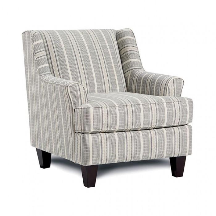 Transitional Chair Porthcawl Chair SM8190-CH-ST-C SM8190-CH-ST-C in Multi Chenille