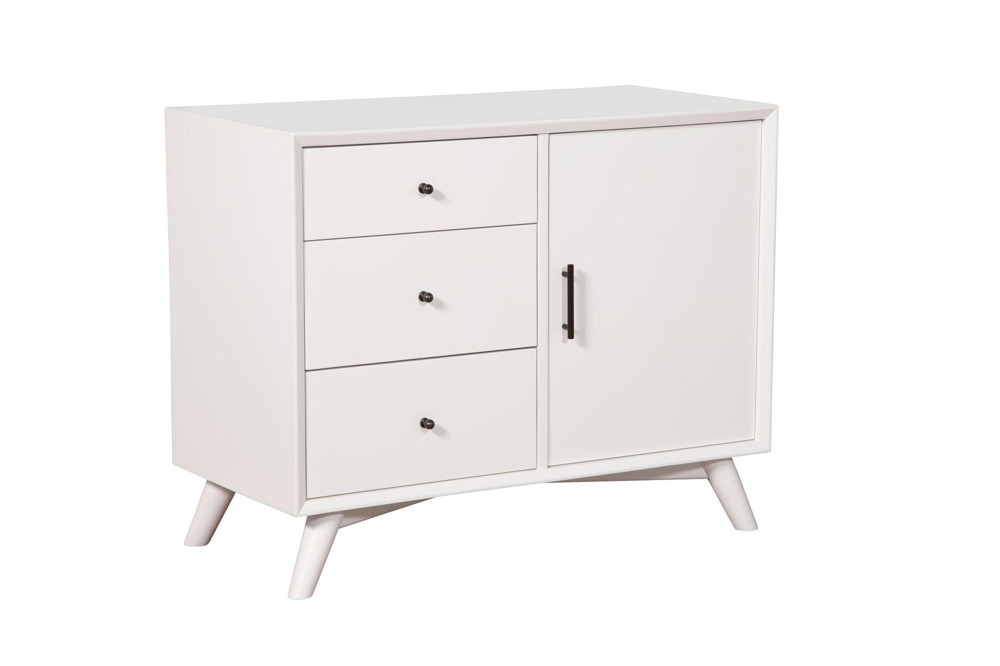 Contemporary, Modern Accent Cabinet Flynn 966-W-14 in White 